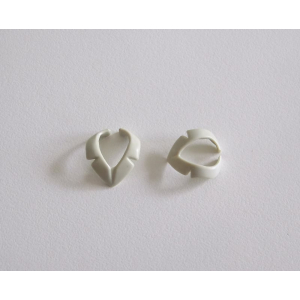 PLAYMOBIL (0611) COU - Lot de 2 Foulards Cols Gris Clair en V Vintage