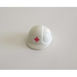 PLAYMOBIL (Y1155) HOPITAL - Casque Blanc avec Croix Rouge