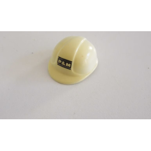 PLAYMOBIL (0361) Chapeau Adulte Casque Blanc P&M Chantier (Jauni)