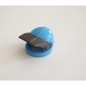 PLAYMOBIL (0384) Casque Adulte de Moto Cross Bleu Clair avec Visière