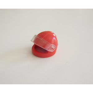 PLAYMOBIL (0383) Casque Adulte de Moto Rouge avec Visiére