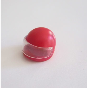 PLAYMOBIL (0393) Casque Adulte de Moto Rouge avec Visière