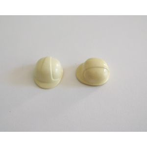 PLAYMOBIL (03c02) Lot de 2 Chapeaux Adulte Casques Blancs Chantier Port Jaunis