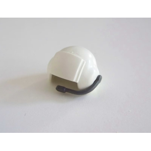 PLAYMOBIL (03168) Casque Adulte Blanc Micro Gris Pilote Hélicoptère 4222 4267