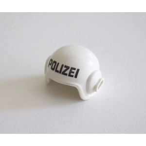 PLAYMOBIL (0331) Chapeau Adulte Casque Blanc de Pilote d'Hélicoptère de Police