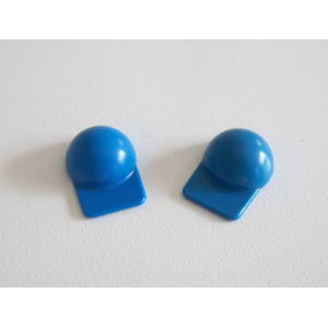 PLAYMOBIL (0321) Lot de 2 Chapeaux Adulte Casquettes Bleues Vintage Télévision
