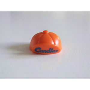 PLAYMOBIL (03191) Chapeau Adulte Casquette Orange Visière Relevée Candies 3307