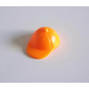 PLAYMOBIL (03194) Chapeau Adulte Casquette Orange Fluo Style Baseball