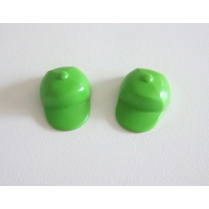PLAYMOBIL (0318) Lot de 2 Chapeaux Adulte Casquettes Vertes