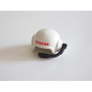 PLAYMOBIL (Y1266) HOPITAL - Casque Blanc avec Micro Rescue Rouge 4428