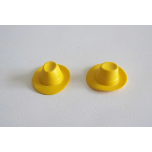 PLAYMOBIL (0353) Lot de 2 Chapeaux Adulte Jaunes pour Paysans Ferme Vintage