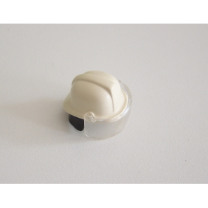 PLAYMOBIL (G1258) POMPIERS - Casque Blanc Crème avec Visière 3178 3182 3880 3881