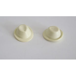 PLAYMOBIL (03c12) Lot de 2 Chapeaux Adulte de Ville Blanc Fedora Borsalino Jauni