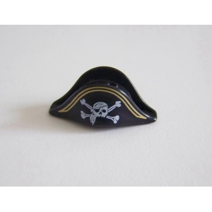 PLAYMOBIL (03215) Chapeau Adulte Bicorne Noir Liseret Doré Capitaine 4290 4293