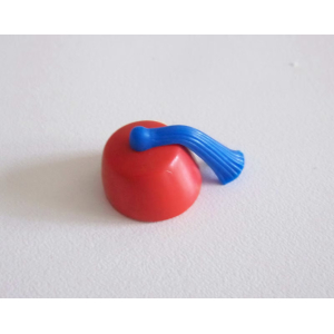 PLAYMOBIL (0322) Chapeau Adulte Fez Rouge avec Pompon Bleu