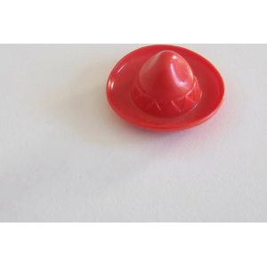 PLAYMOBIL (03216) Chapeau Mexicain Sombrero Rouge Adulte 3240 3241 3407 Vintage