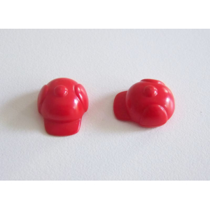 PLAYMOBIL (0438) Chapeaux Enfants - Lot de 2 Caquettes d'Hiver Rouge Foncé