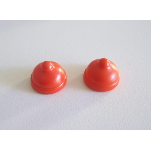 PLAYMOBIL (0407) Chapeaux Enfants - Lot de 2 Bonnets Orange Foncés