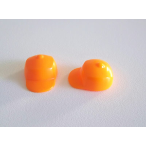 PLAYMOBIL (0411) Chapeaux Enfants - Lot de 2 Casquettes Orange Fluo