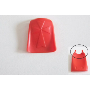 PLAYMOBIL (L8102) MOYEN-AGE - Cape Courte Rouge Chevalier 3130 Marques Pliures