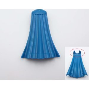 PLAYMOBIL (L8106) MOYEN-AGE - Cape Longue Bleu Rigide Reine 3568 Marques Pliures