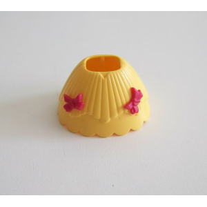 PLAYMOBIL (0168) Robe Jaune avec Rubans Rose Petite Fille Princesse 4137 4258