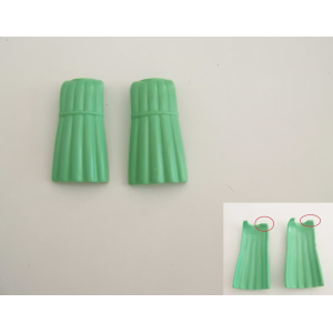 PLAYMOBIL (Y11c18) HOPITAL - Lot de 2 Tabliers Vert Médecin 3459 cassées