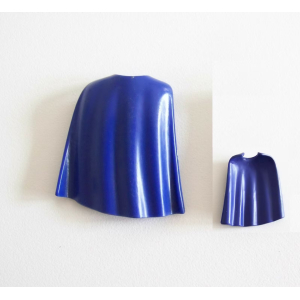 PLAYMOBIL (0113) Cape Mi-Longue Bleue Foncée Rigide