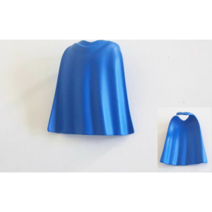 PLAYMOBIL (0179) Cape Mi-Longue Bleu Clair Souple avec Tour Cou Romain 4274 4276