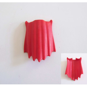 PLAYMOBIL (01100) Cape Longue Rouge Souple avec Pointes 4835 5910 5959