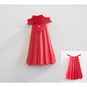 PLAYMOBIL (0184) Cape Longue Rouge Souple avec Col Dentelé 5409 70361