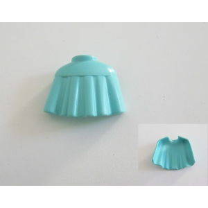 PLAYMOBIL (0186) Cape Courte Bleu Turquoise Rigide 3835
