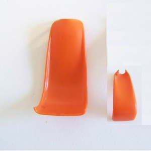 PLAYMOBIL (0104) Capes - Cape Orange Longue Vintage Bords Carrés