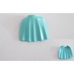 PLAYMOBIL (0198) Cape Courte Bleu Clair Aqua Rigide pour Enfant 3839