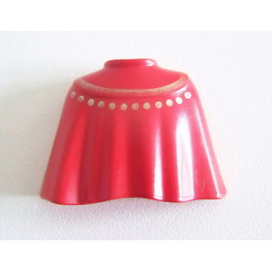 PLAYMOBIL (0123) Cape Courte Rouge Or Rigide Chevalier du Pays Magique 3840