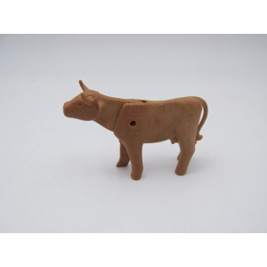 PLAYMOBIL (B8123) WESTERN - Vache Beige Clair Vintage (3 Pis) Défaut