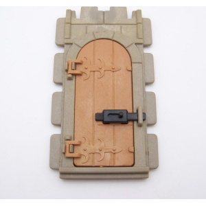 PLAYMOBIL (L31c28) MOYEN-AGE - Porte Bois Contour Pierre Maison Vintage Jauni