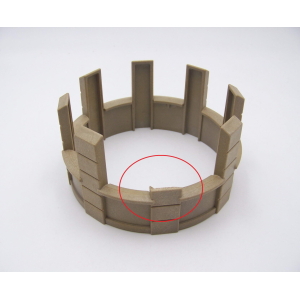 PLAYMOBIL (L33c22) MOYEN-AGE - Créneaux Tour Ronde 3666 3888 Jaunie Cassée