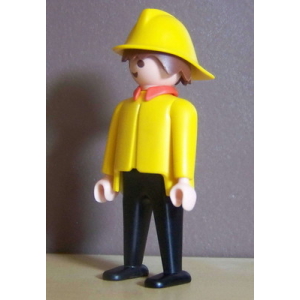 PLAYMOBIL (G2101) POMPIERS - Le Pompier du Camion Grande Echelle 3781