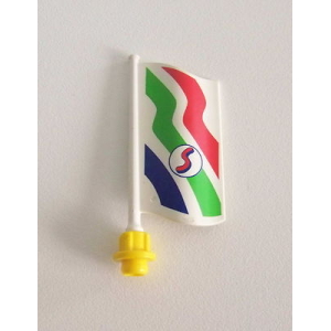PLAYMOBIL (R1216) COMMERCE - Drapeau & Support Supermarché 4200